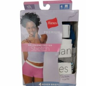 4 calzones corte stretch Talla L Marca Hanes