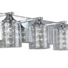Lampara de tocador de 4 luces de 26" x 5.51" x 6.1". Marca Allen+Roth