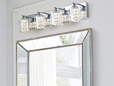 Lampara de tocador de 4 luces de 26" x 5.51" x 6.1". Marca Allen+Roth - Imagen 3