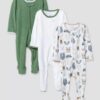 3 mamelucos Para niño Talla 3-6M Marca Cloud Island