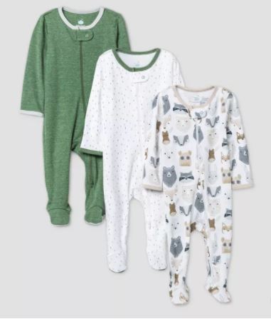 3 mamelucos Para niño Talla 3-6M Marca Cloud Island