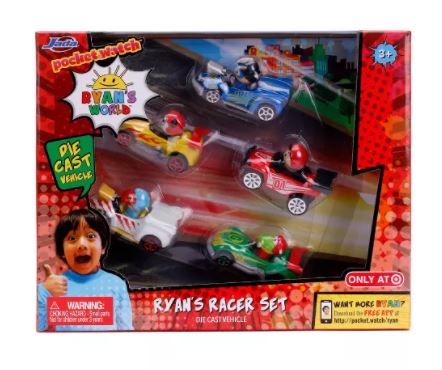 5 carritos de juguete. Marca Ryan's World - Imagen 2