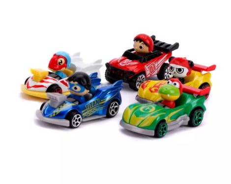 5 carritos de juguete. Marca Ryan's World