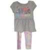 Conjunto de parte superior e inferior para niña talla 4T de Trolls