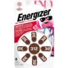 Paquete de 8 pilas alcalinas de zing 312 marca Energizer