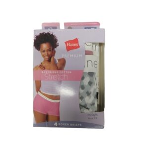 Alternative view of Paquete de 4 boxer para dama talla L marca Hanes