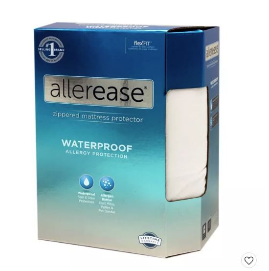 Cubre colchón impermeable hipoalergénico tamaño Queen marca AllErease