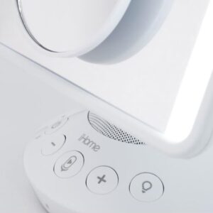 Alternative view of Espejo portátil con bocina, luz LED y bluetooth marca iHome