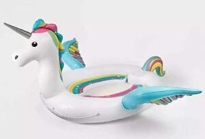 Flotador gigante para 6 personas con diseño de unicornio. Marca Sun Squad
