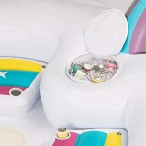 Alternative view of Flotador gigante para 6 personas con diseño de unicornio. Marca Sun Squad