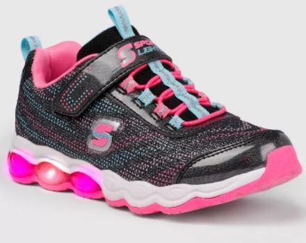 Tennis con luces para niña. Talla 13 USA. Marca Skechers