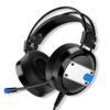 Audífonos gamer con micrófono para pc con luz LED marca Headset
