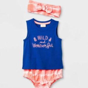 Conjunto de dos piezas Para niña Talla 12M Marca Cat & Jack