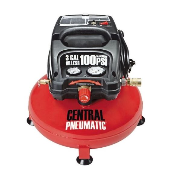 Compresor de aire de 3 galones de 100PSI marca Central Pneumatic