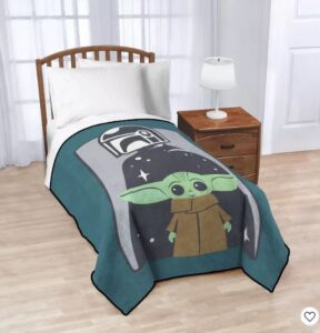 Manta para cama de 90x62" con diseño de "The Mandalorian" marca Disney