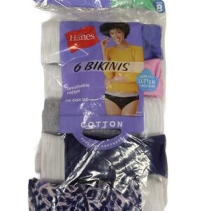 5 Calzones corte bikini Talla 8 Marca Hanes