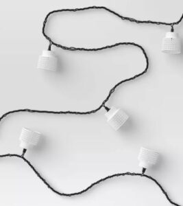 Cadena de 10 luces incandescentes para exterior. Marca Project 62