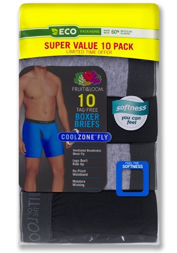 10 boxer para caballeo Talla M Marca Fruit Of The Loom - Imagen 2