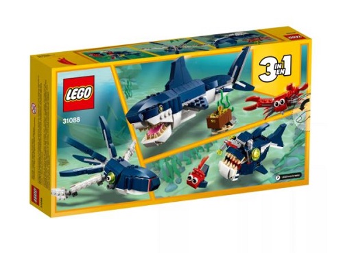 Kit de construcción de criaturas del mar Marca Lego - Imagen 2