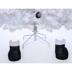 Alternative view of Arbol de navidad con luces blancas y forma de muñeco de nieve de 6.5' marca Holiday Time