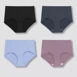 4 panties para dama tipo briefs talla 9/2XL marca Hanes