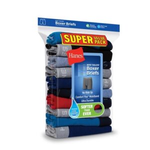 Alternative view of Paquete de 9 bóxer para niño talla L (14-16) marca Hanes
