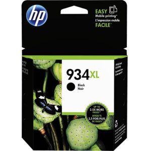 Cartucho de tinta de alto rendimiento color negro 934XL marca HP