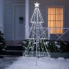 Arbol de navidad para exterior  de 7' con luces LED marca Holiday Time