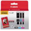 Paquete de 3 cartuchos de tinta 250/251 individuales marca Canon