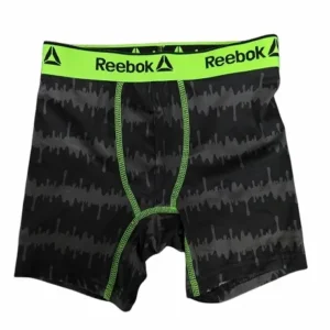 Boxer para niño color verde neon talla L marca Reebok
