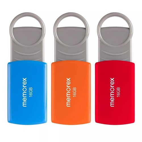 Paquete de 3 memorias USB 2.0 de 16GB marca Memorex - Imagen 3