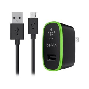Cargador de cable micro usb para teléfonos o tabletas marca belkin