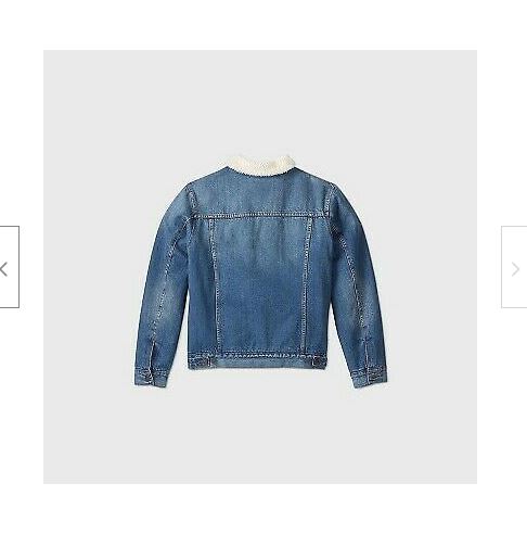 Chamarra de mezclilla con interior de lana para caballero talla M