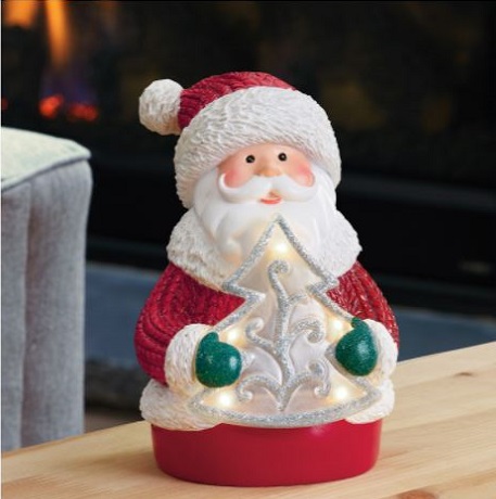 Paquete de 3 figuras navideñas con iluminación LED de 6,3 pulgadas - Imagen 2