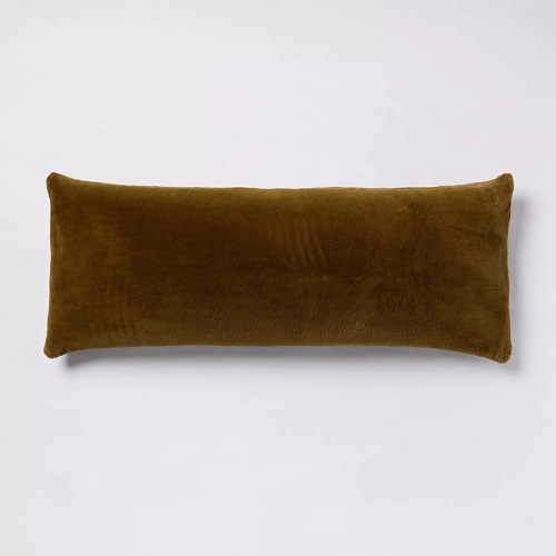 Funda de almohada de felpa de 20 x 50 in (50.8 cm x 127 cm) marca Room Essentials