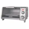 Horno tostador de 4 rebanadas de acero inoxidable marca BLACK + DECKER