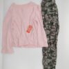 Conjunto de pijama rosa y camuflaje para niña talla L (10-12) marca wonder nation