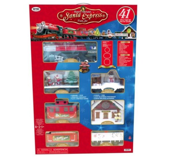 Tren navideño de 41 piezas marca Holiday Time