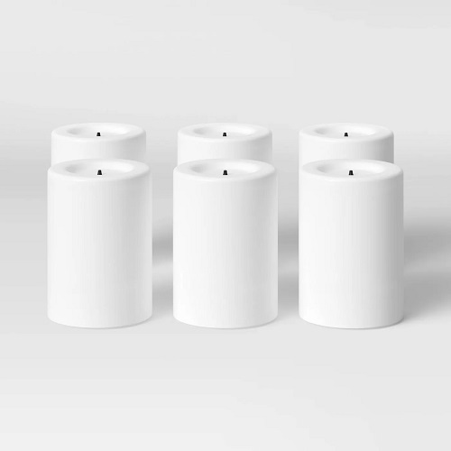 Paquete de 6 velas LED sin llama para exteriores marca Project 62