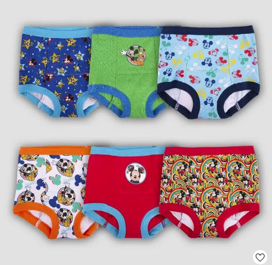 Paquete de calzoncillos de entrenamiento para bebé talla marca