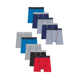 Paquete de 9 boxers para niños talla L marca Hanes