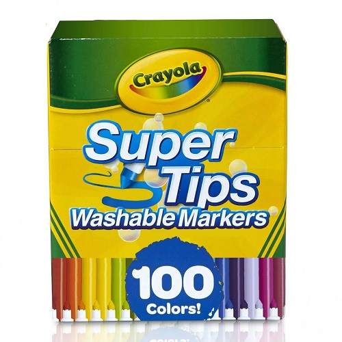 Marcadores Plumones Crayola Super Tips Lavables 100 Colores