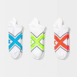 Paquete de 3 calcetines tipo no-show para dama talla 4-10 marca All in Motion
