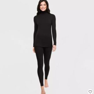 Camisa térmica de cuello largo para dama talla L marca Warm Essentials