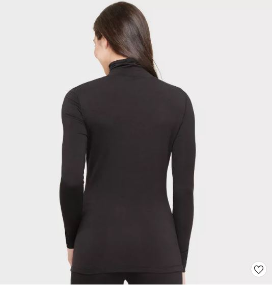 Camisa térmica de cuello largo para dama talla L marca Warm Essentials - Imagen 2