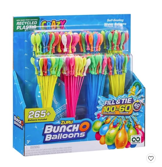 Paquete de +265 globos inflables de agua marca Zuru