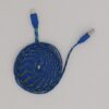 Cable lightning de 3 metros reforzado de tela color azul