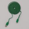 Cable lightning de 3 metros reforzado de tela color verde