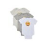 Paquete de 3 mamelucos con diseño de emojis para bebes de 0-3m marca Bentex