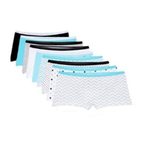 9 calzones para niña tipo boy short talla 12 marca Wonder Nation